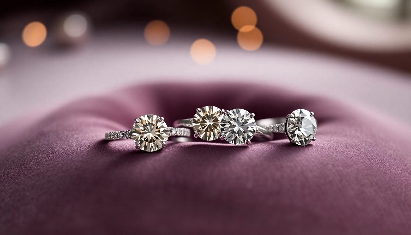 Showcasing stunning 2 Carat Engagement Rings displaying brilliant diamond cuts and luxurious settings.