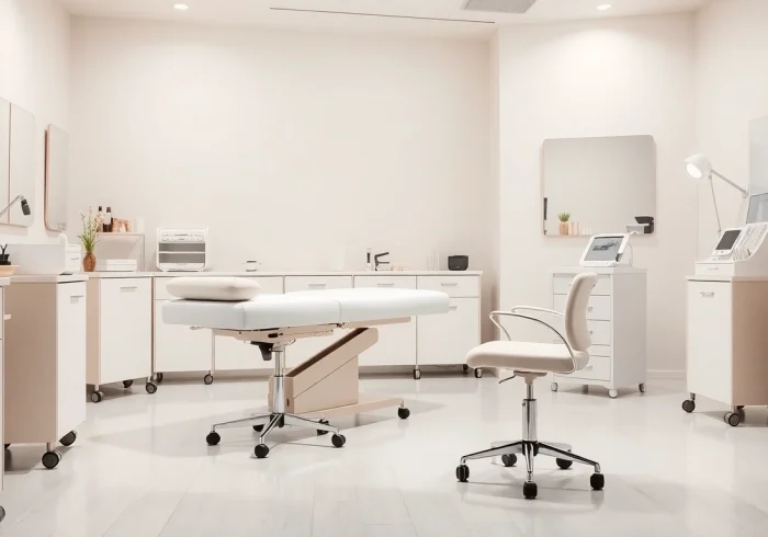 Optimale kosmetikstudio Einrichtung mit modernem Design und qualitativ hochwertigen Möbeln.