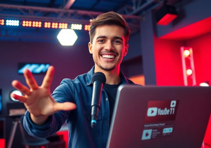 Engaging content on the based chad youtube channel by a charismatic presenter in a modern studio