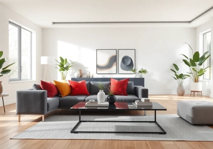 Home remodeling featuring a beautifully renovated living room with natural light and modern decor.