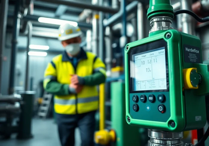 Enhancing Hydrogen Sulfide detection with advanced gas monitoring equipment in a safety-focused environment.
