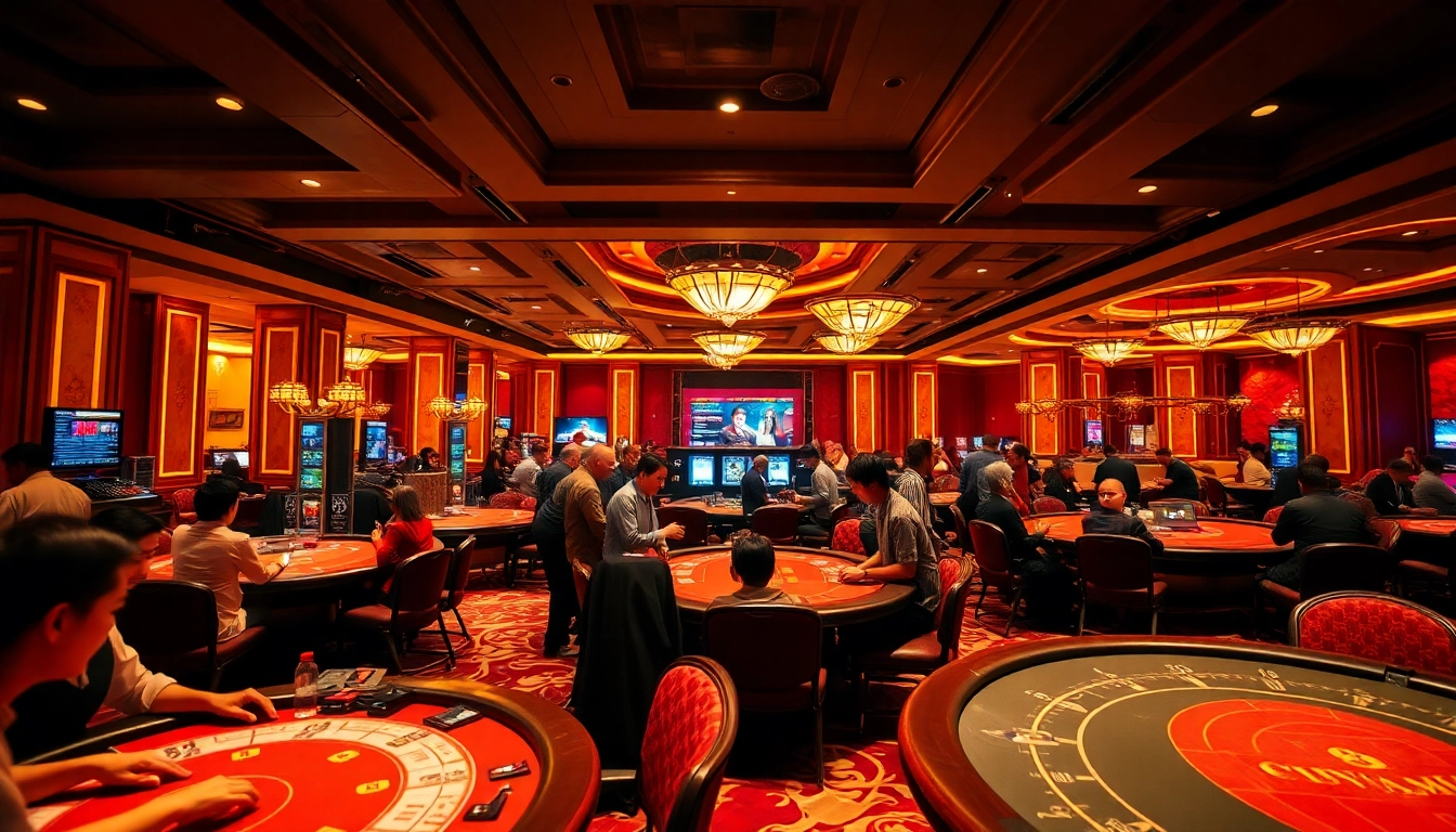 Experience the thrill of live casino Singapore with players at an energetic gaming table.
