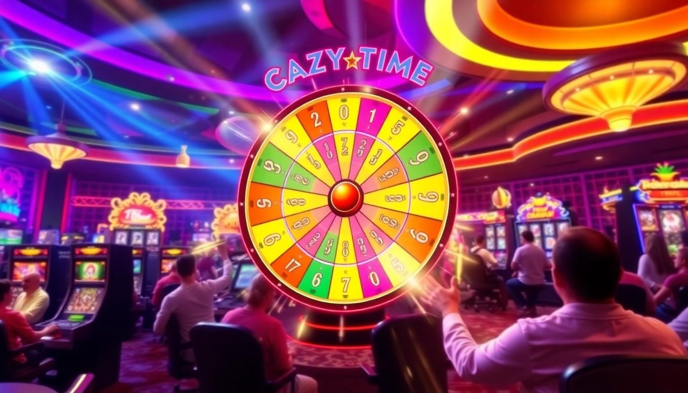 Catch thrilling moments of Crazy Time stats in action with the colorful gaming wheel and lively atmosphere.