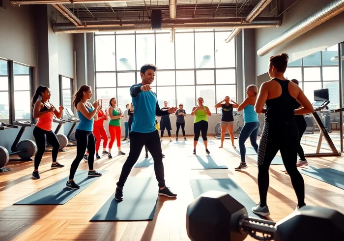 Join the best gym in Jersey City for an energetic group workout in a modern facility.