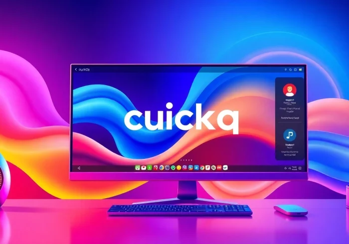 Explore quickq官网’s sleek design showcasing a user navigating through its features effortlessly.