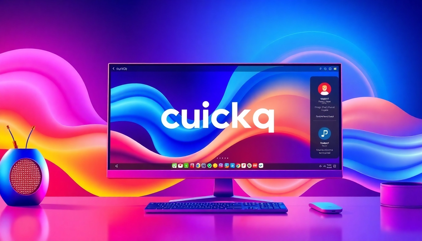 Explore quickq官网’s sleek design showcasing a user navigating through its features effortlessly.
