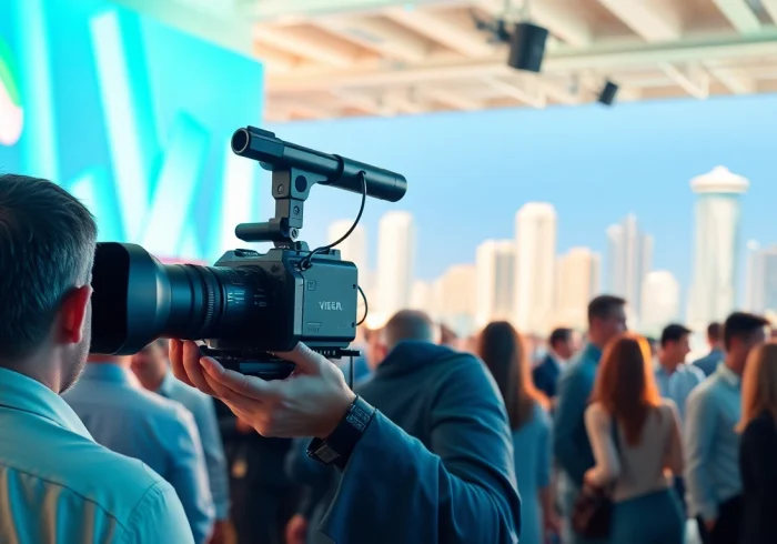 Capture Miami Corporate Event Videography Photography during a vibrant corporate gathering.