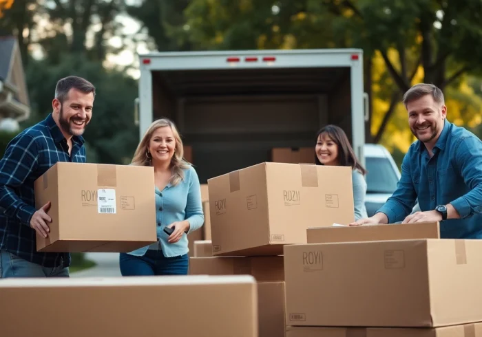 Efficient moving team in action at https://bennettsmoving.com/ making relocation stress-free for families.