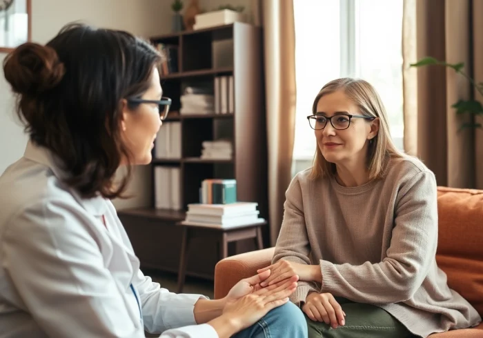 Engaging session with an attachment theory specialist and a client, fostering emotional understanding.