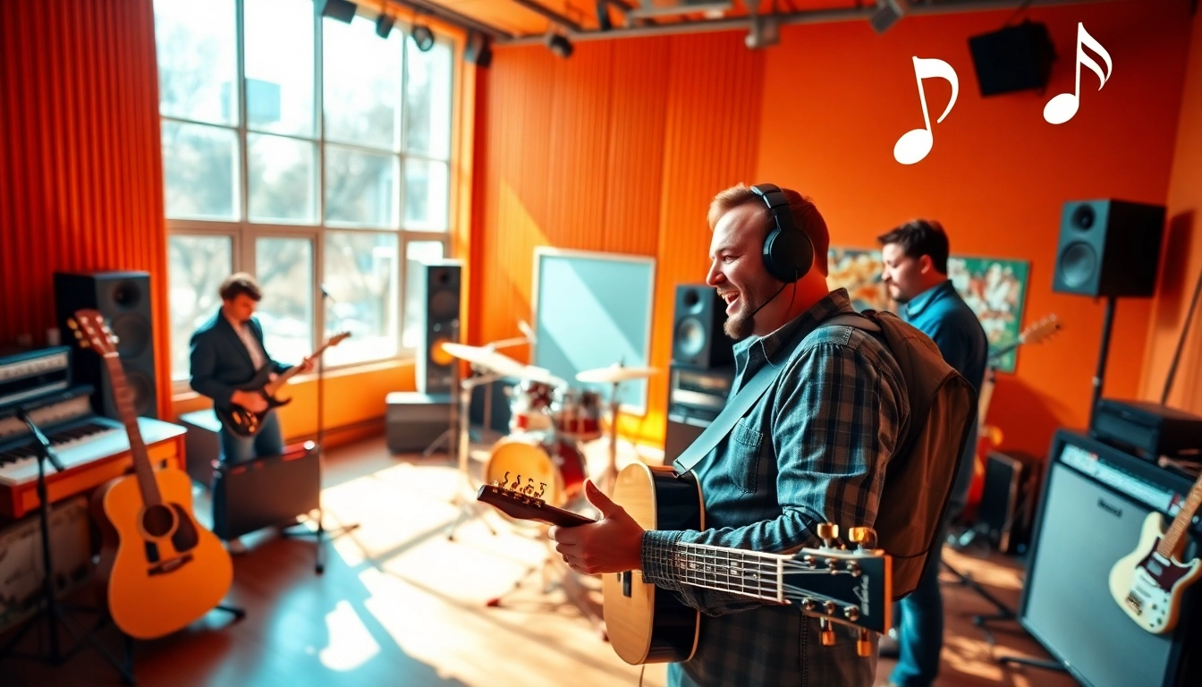 Engaging in music pitching with industry professionals in a creative studio setting