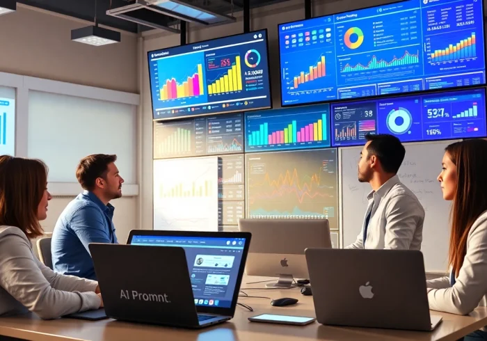 Generate ai prompts for competitive intelligence with a team collaborating on data analysis.