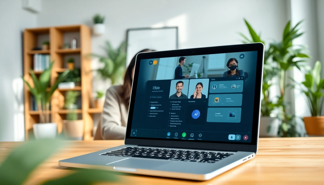 Virtual Assistants collaborating in a bright home office, showcasing productivity tools.