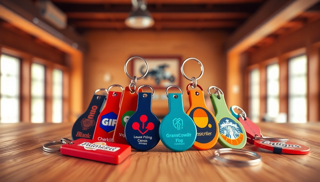 Customize your custom key chain with vibrant designs and embedded logos.