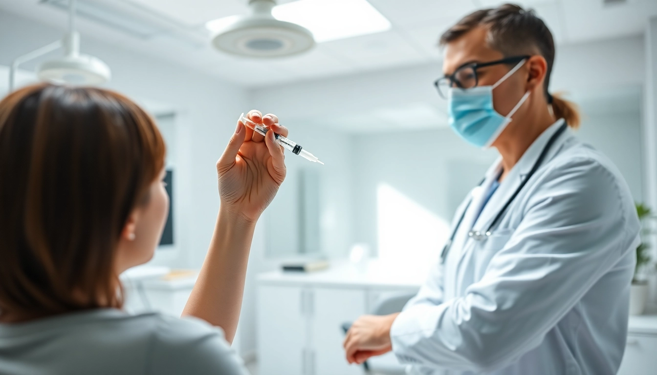Demonstration of Injectable Weight Loss in a professional healthcare setting with a healthcare provider.