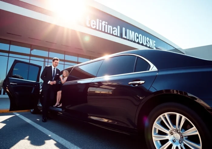 Book a Limo Vancouver airport service with a professional chauffeur welcoming passengers.