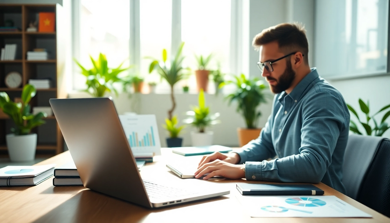 Streamline Social media and blog automation through efficient strategies illustrated by a digital marketer's workspace.