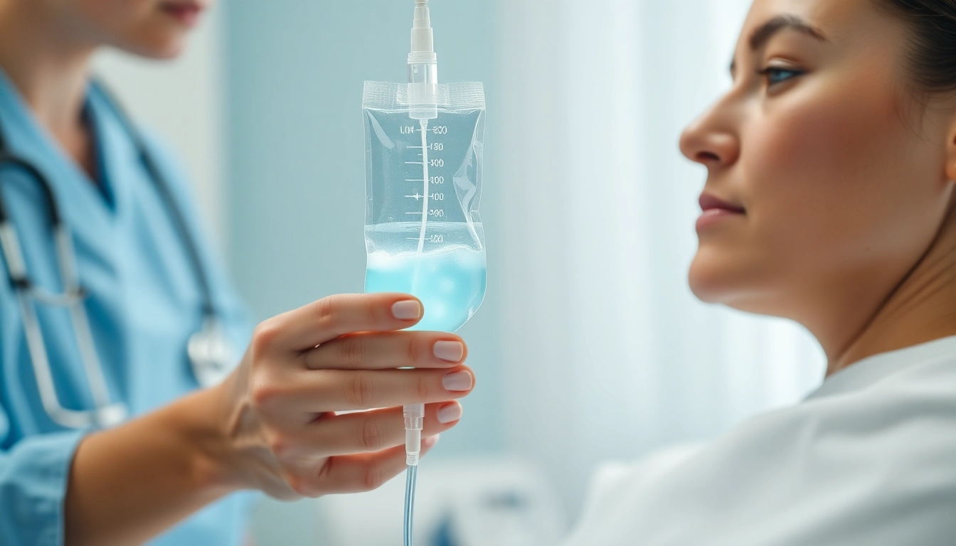 Experience IV hydration near me as a patient receives soothing hydration in a professional setting