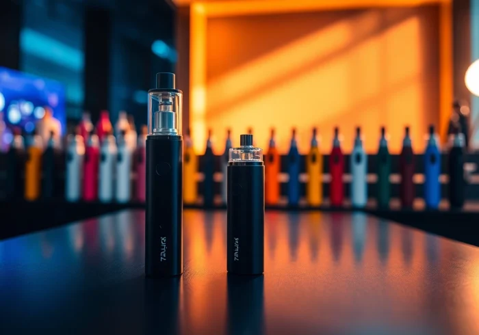 Showcasing the stylish and colorful RAZ 9K disposable vape device on a contemporary setting.