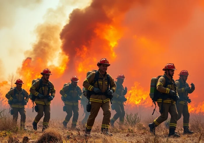 Capture intense wildfire events as firefighters battle flames in dramatic conditions.