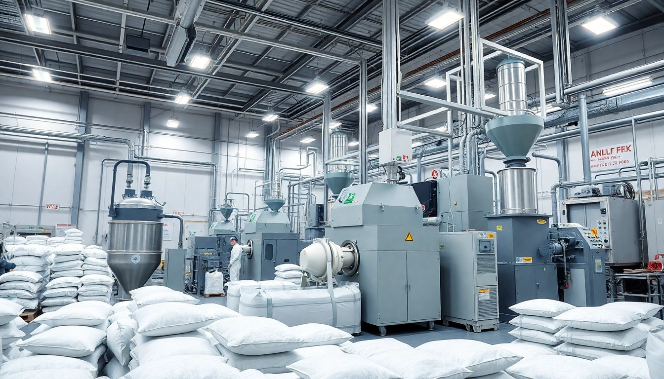 View of an HPMC factory demonstrating advanced equipment and efficient production processes.