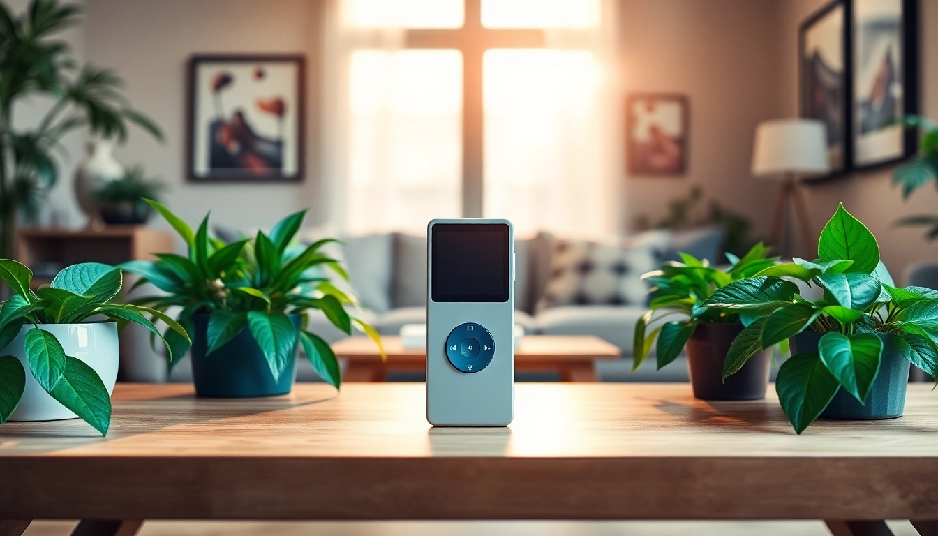 Engaging showcase of a simple MP3 player highlighting https://hardwareplayer.com's focus on functionality.