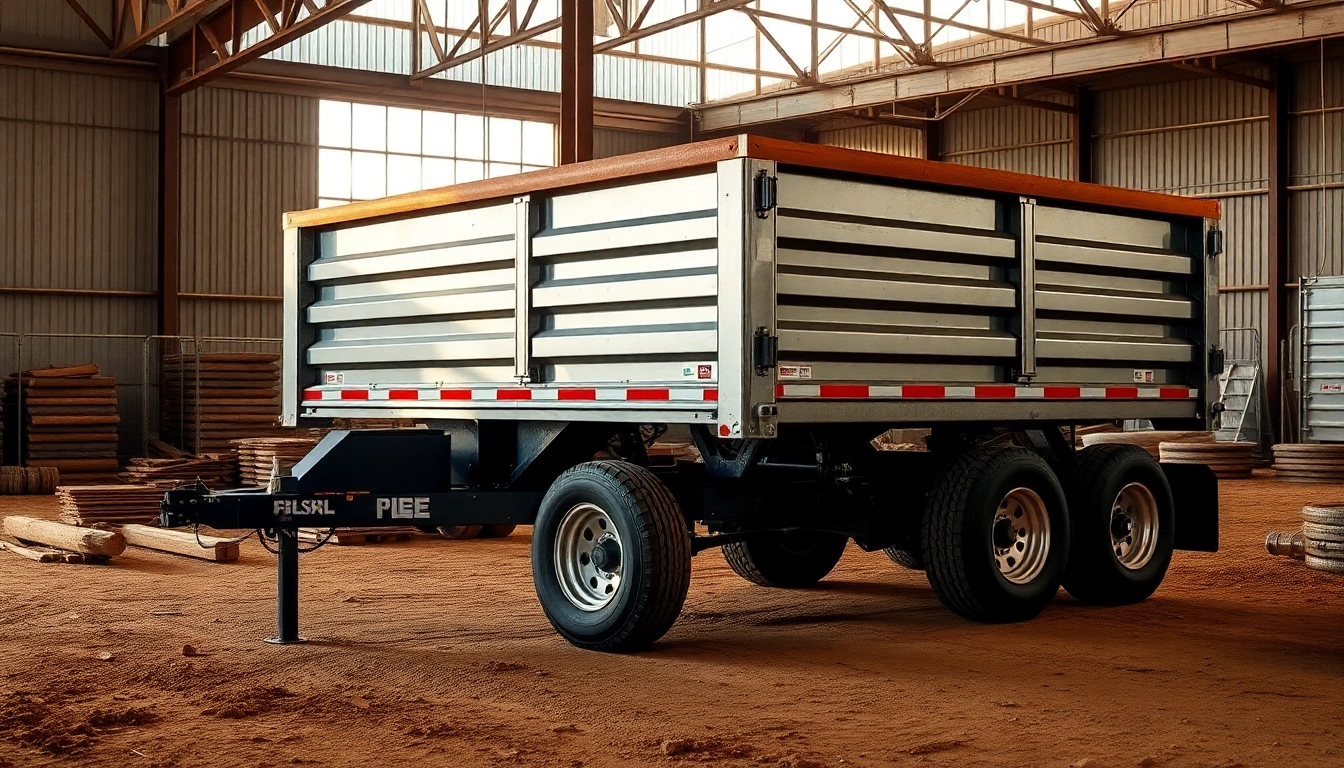 Find a used dump trailer for sale near me showcasing its durability and robust design.