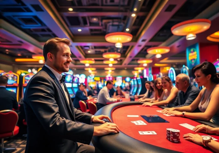 Experience the excitement inside a Licensed Casino with engaging games and vibrant atmosphere.