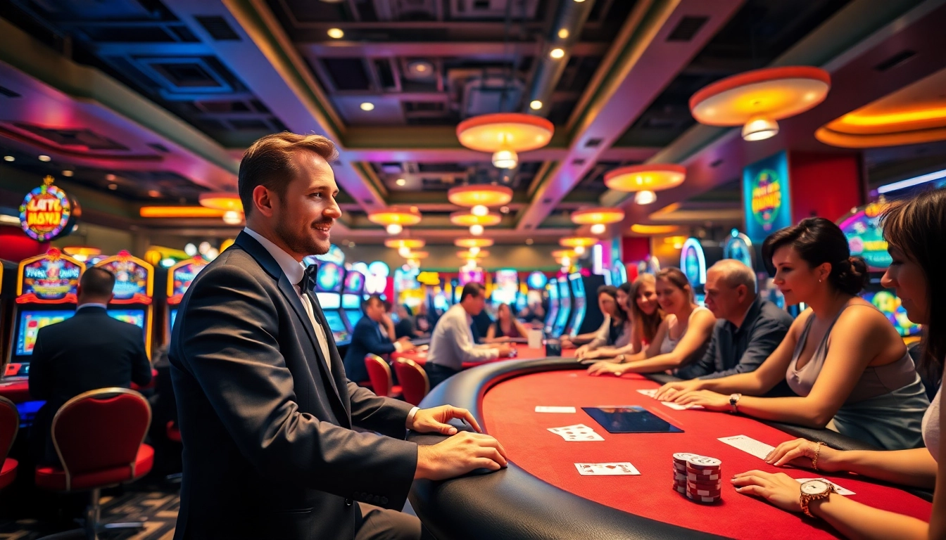 Experience the excitement inside a Licensed Casino with engaging games and vibrant atmosphere.