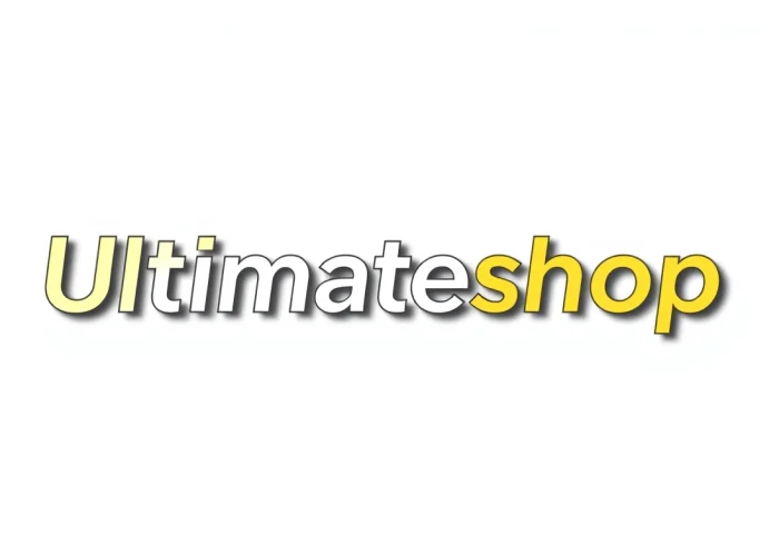 Discover the innovative logo of Ultimateshop cc showcasing modern design elements and vibrant colors.
