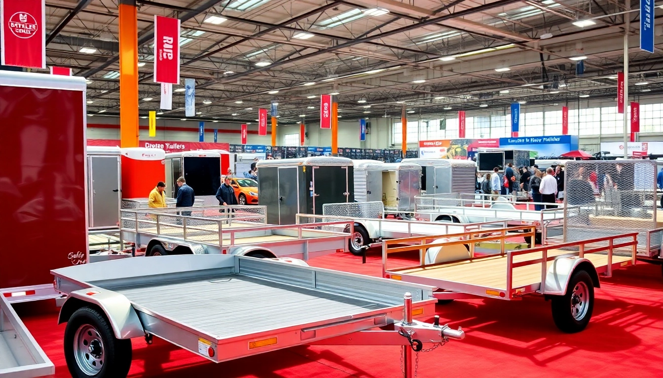 Find top quality trailers for sale in Massachusetts at an energetic trade show.